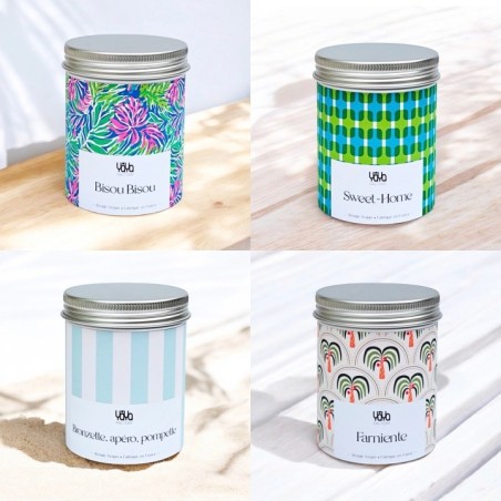 Bougie Vegan à Message Senteur Monoï Clémentine YAYA FACTORY