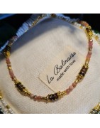 Collier Alfred en Rhodochrosite LA BALINAISE