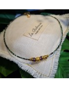 Collier Roy en Rubis Zoisite et Grenat LA BALINAISE