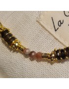 Collier Alfred en Rhodochrosite LA BALINAISE