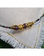 Collier Roy en Rubis Zoisite et Grenat LA BALINAISE