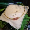 Collier Asana en Peitersite et Quartz Rose LA BALINAISE