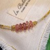 Collier Asana en Peitersite et Quartz Rose LA BALINAISE