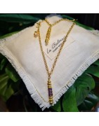 Collier Amulette en Améthystes LA BALINAISE