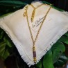 Collier Amulette en Améthystes LA BALINAISE