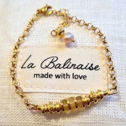 Bracelet Amulette en Améthystes ou en Citrines LA BALINAISE