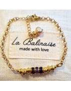 Bracelet Amulette en Améthystes ou en Citrines LA BALINAISE