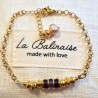 Bracelet Amulette en Améthystes ou en Citrines LA BALINAISE