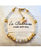 Bracelet Eva Pierre de Lune, ou Rhodochrosite LA BALINAISE