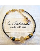 Bracelet Angèle en Pyrite et Citrine LA BALINAISE