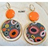 Boucles d'Oreilles Matilde Motif Klimt ou Empreinte MISS POMPON