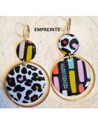 Boucles d'Oreilles Matilde Motif Empreinte MISS POMPON