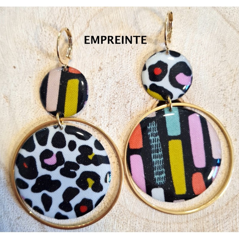 Boucles d'Oreilles Matilde Motif Empreinte MISS POMPON