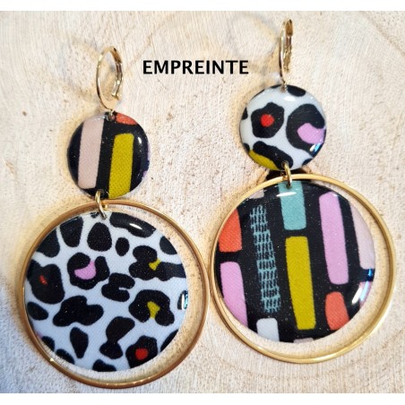 Boucles d'Oreilles Matilde Motif Empreinte MISS POMPON