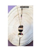 Collier Long Sautoir Steph Motif Empreinte MISS POMPON