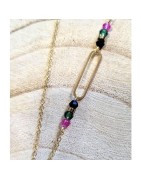 Collier Long Sautoir Steph Motif Empreinte MISS POMPON