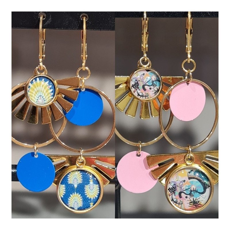 Boucles de Créateur Isis LES JOLIES D'EMILIE