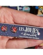Puces d'Oreilles de Créateur Colorées LES JOLIES D'EMILIE