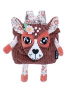 Sac à dos velours côtelé Mélimélos la Biche Les Déglingos