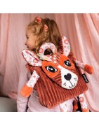 Sac à dos velours côtelé Mélimélos la Biche Les Déglingos