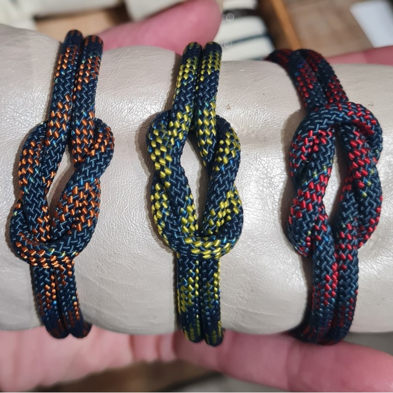 Bracelet Cordon Couleur et Noeud Plat Homme SABLE CHAUD