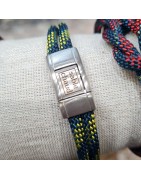 Bracelet Cordon Couleur et Noeud Plat Homme SABLE CHAUD