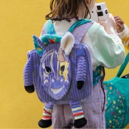Sac à dos velours côtelé Kiprokos le Zèbre Les Déglingos
