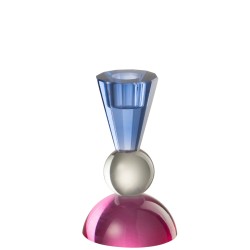 Bougeoir Pop Art, Cristal  Bleu, Incolore, et Rose J LINE by JOLIPA