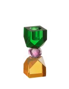 Bougeoir Pop Art, Cristal Vert, Rose, et Jaune J LINE by JOLIPA