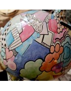 Grande Tirelire Pop Art en Céramique en forme de Cochon J LINE by JOLIPA