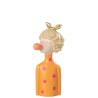 Figurine Buste Résine, Pop Art, Fille au Bubble Gum J LINE by JOLIPA