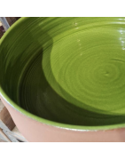 Plat à Four Rond Taille L ou Compotier ou Déco Collection Cabanon en Poterie ATELIER BERNEX