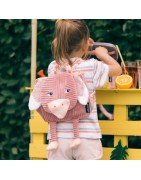 Sac à dos velours côtelé Pomelos l'Autruche Les Déglingos