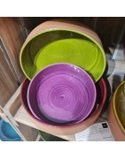 Plat à Four Rond Taille XL ou Compotier ou Déco Collection Cabanon en Poterie ATELIER BERNEX