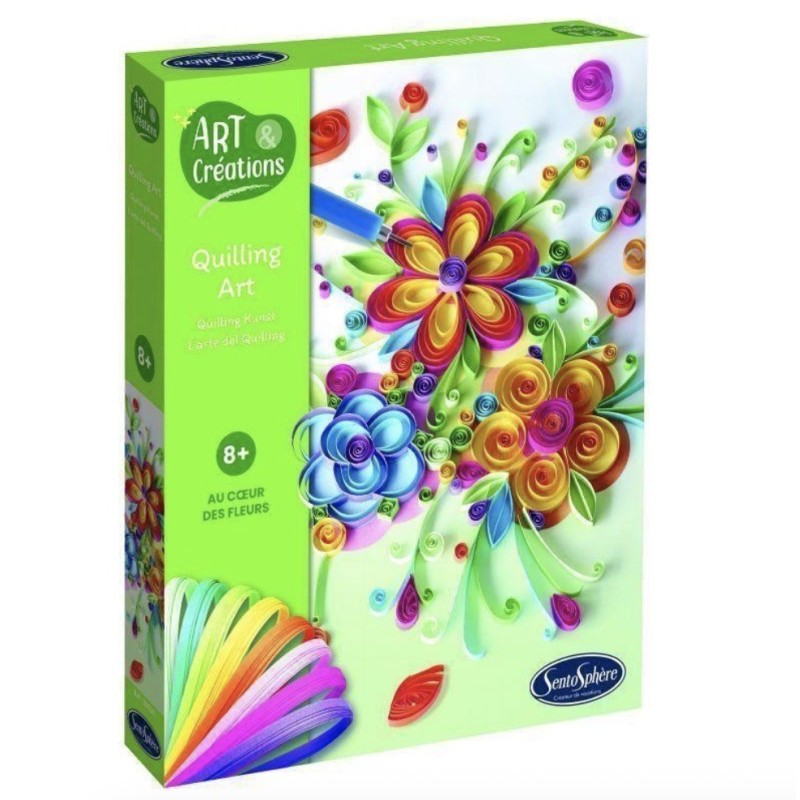 Jeu Loisir Créatif Quilling Art, Les Fleurs 8 ans + SENTOSPHERE