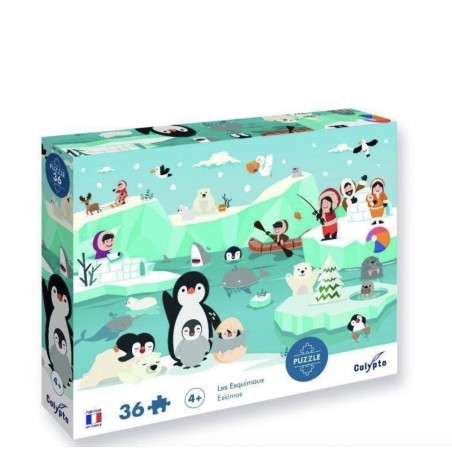 Puzzles 36 pièces, 4 ans + Les Esquimaux SENTOSPHERE