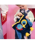 Sac à dos velours côtelé Astros le Hibou Les Déglingos