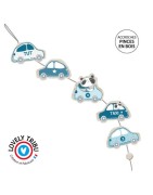 Porte-Photos Rolande la Guirlande Petites Voitures Bleues LOVELY TRIBU promotion