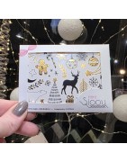 Planche de Tatouages Ephémères Thème Noël Mini SIOOU