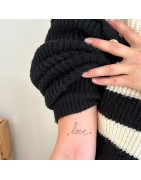 Pochette de 5 Lovely Tatoo LOVE Tatouages Ephémères SIOOU