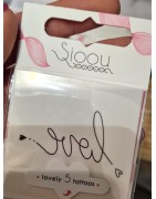 Pochette de 5 Lovely Tatoo LOVE Tatouages Ephémères SIOOU