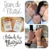 Pochette de 5 Lovely Tatoo pour EVG et EVJF, Team du Marié, Team de la Mariée, Tatouages Ephémères SIOOU