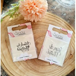 Pochette de 5 Lovely Tatoo pour EVG et EVJF, Team du Marié, Team de la Mariée, Tatouages Ephémères SIOOU
