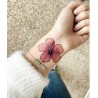 Pochette de 5 Lovely Tatoo Fleur d'Hibiscus Colorée Tatouages Ephémères SIOOU