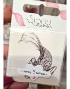 Pochette de 5 Lovely Tatoo Carpe Koï Tatouages Ephémères SIOOU