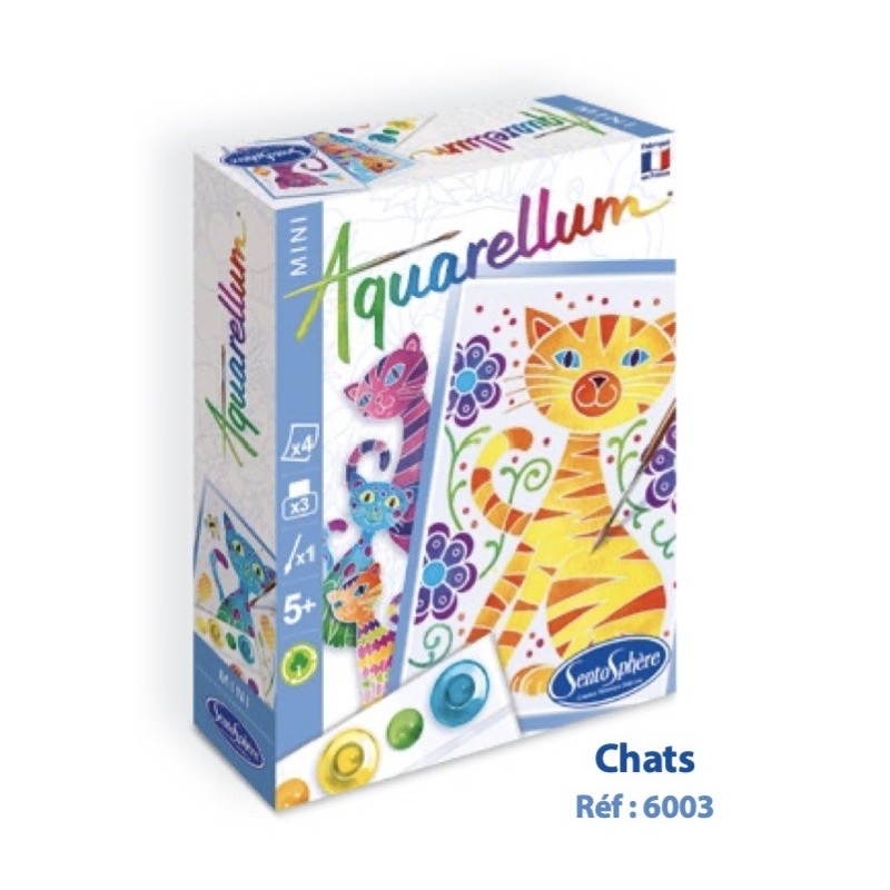 Aquarellum Mini, Les Dauphins ou Les Chats 5 ans + SENTOSPHERE
