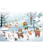 Puzzles 36 pièces, 4 ans + Les Esquimaux ou Sous la Neige SENTOSPHERE