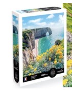 Puzzle 1000 pièces Etretat, Mont St Michel, Jardin Tropical ou Tableau H.E Cross SENTOSPHERE