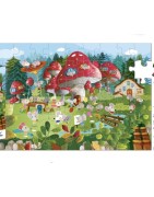 Puzzles 54 pièces, 5 ans + Le Village des Souris ou Cabane dans les Arbres SENTOSPHERE