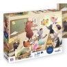 Puzzles 2 x 24 pièces, 3 ans + Vive l'Ecole, Ferme et Ville, Vie Dessus Vie Dessous SENTOSPHERE